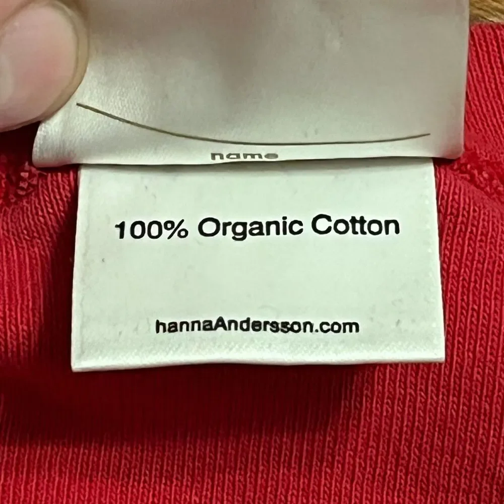 HANNA ANDERSSON Boys Red Crab Pajama Top 100% Organic Cotton – Size Small - Picture 8 of 9